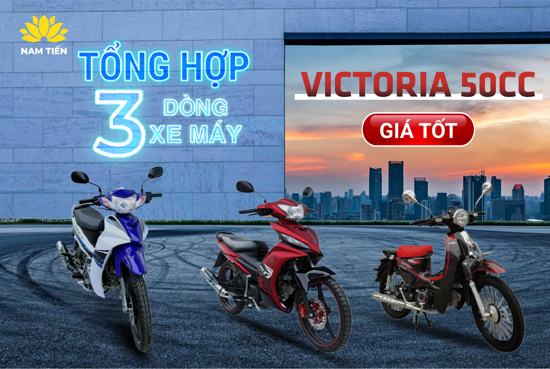 Tổng hợp 3 dòng xe máy Victoria 50cc giá tốt